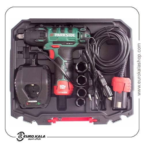 آچار بکس شارژی هیبریدی پارکساید مدل Hybrid Cordless Impact Wrench PHSSA 12 A1