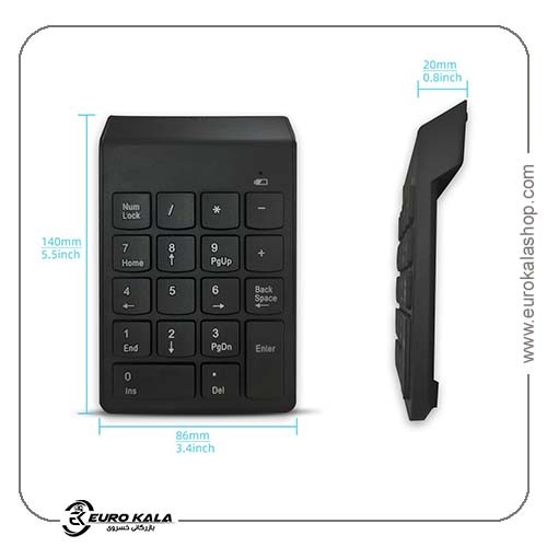 کیبورد اعداد بیسیم numlock مدلk-07G