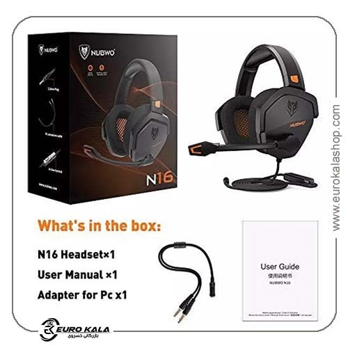 هدست گیمینگ Nubwo N16 سیاه نارنجی