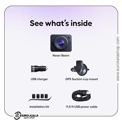 Nexar Beam GPS Dash CamHD دوربین ثبت وقایع حرفه ای خودرو