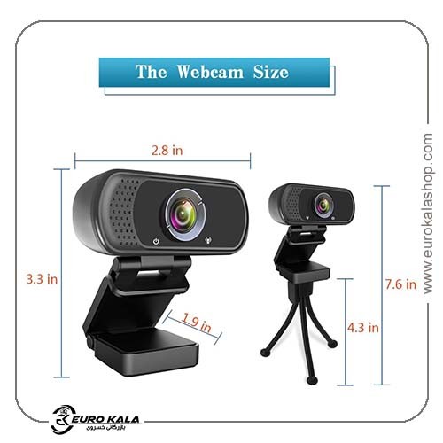 وبکم HD 1080P با میکروفون، لنز واید 110 درجه