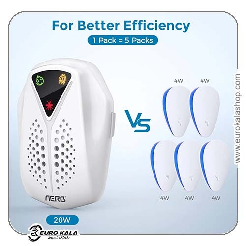 دستگاه دفع حشرات التراسونیک Aerb پک 2عددی