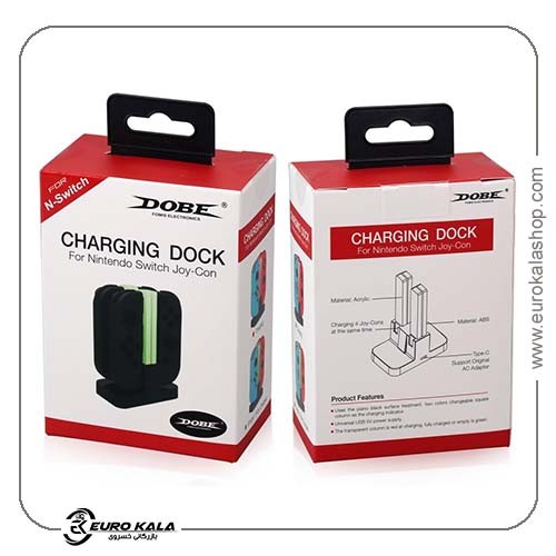 ایستگاه شارژ 4 در 1 برای کنترلرهای Joy-Con نینتندو سوییچ با نمایشگر LED اختصاصی (برند sefudun)