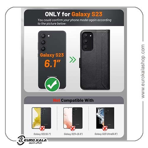 کاور کیف محافظ چرم OCASE Retro برای Samsung Galaxy S23