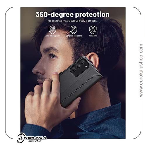 کاور کیف محافظ چرم OCASE Retro برای Samsung Galaxy S23