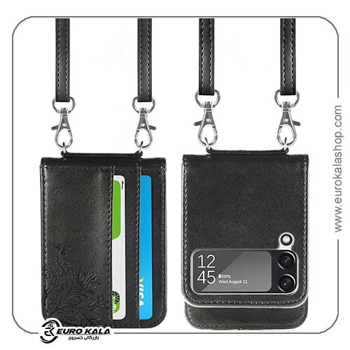 کاور کیف محافظ کراسبادی چرم ZORSOME برای Samsung Galaxy Z Flip 3 5G