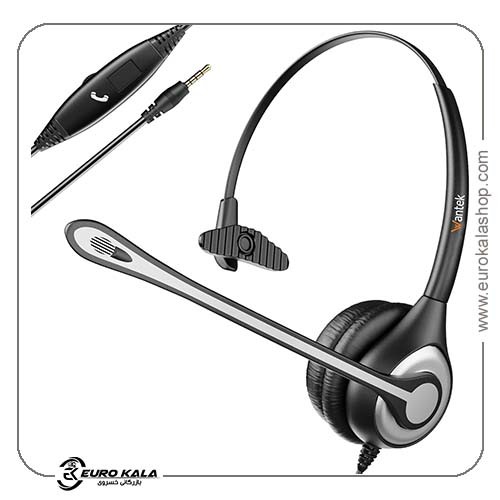 هدست باسیم Wantek 600FJ3.5 با میکروفون حذف نویز