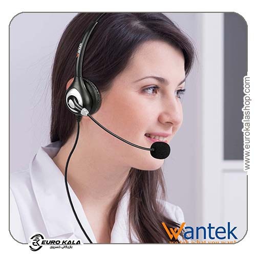 هدست باسیم Wantek 600FJ3.5 با میکروفون حذف نویز