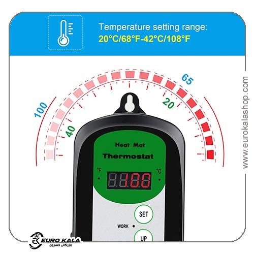 ترموستات کنترلر گرمایی دیجیتال ZHITING 20-42°C