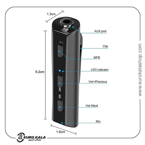 گیرنده بلوتوث AGPTEK 4.2 با جک 3.5 میلیمتری