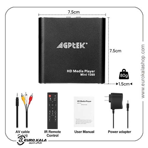 پخش کننده چند رسانه ای و دیجیتال  AGPTEK HDMI Mini 1080p مدل HA0053B