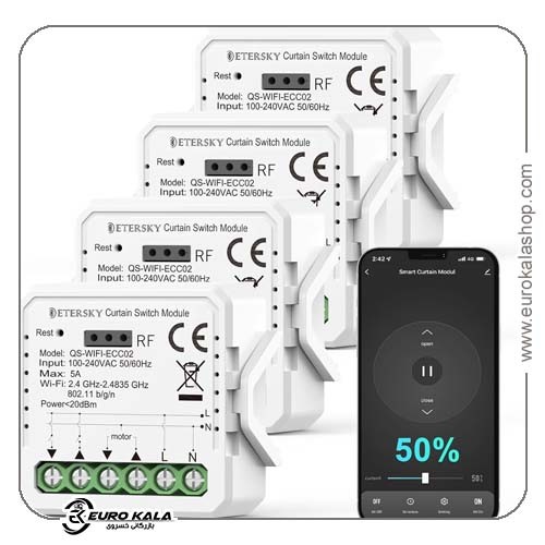 ماژول سوئیچ هوشمند وای‌فای Etersky پک 4 عددی