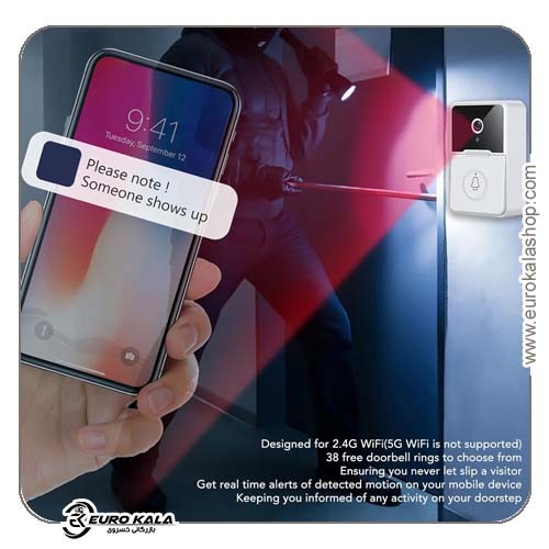 زنگ درب و دوربین هوشمند Fyearfly Walkie-talkies Doorbell