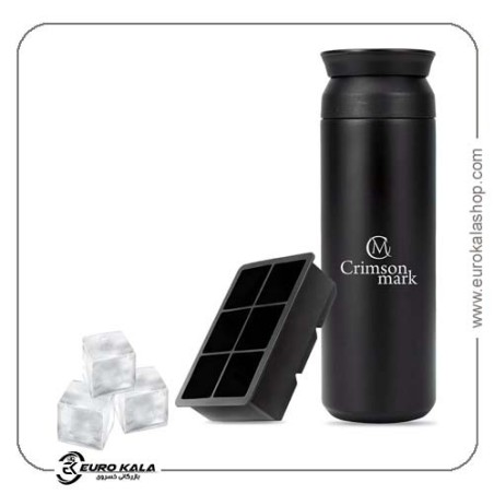 بطری آب استیل ضد زنگ Genri با ظرفیت 500 میلی‌لیتر Genri Black Stainless Steel Water Bottle