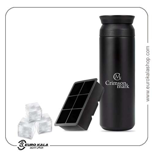 بطری آب استیل ضد زنگ Genri با ظرفیت 500 میلیلیتر Genri Black Stainless Steel Water Bottle