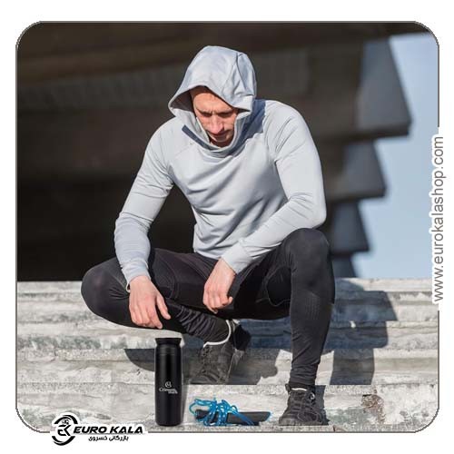 بطری آب استیل ضد زنگ Genri با ظرفیت 500 میلیلیتر Genri Black Stainless Steel Water Bottle