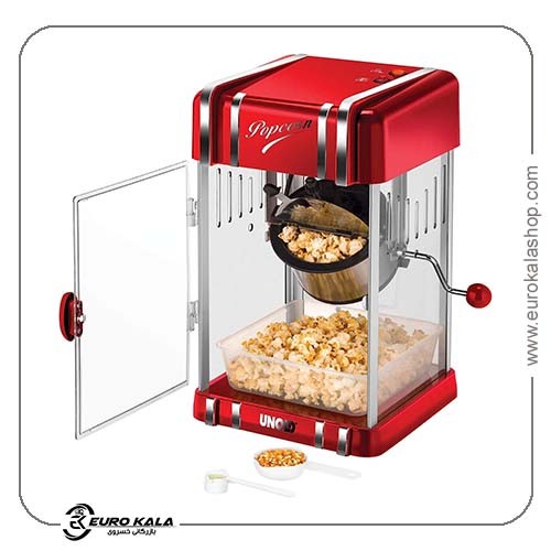 دستگاه پاپ‌کورن‌ساز رترو اونولد 300 وات قرمز (Unold POPCORN MAKER Retro 300W Red)