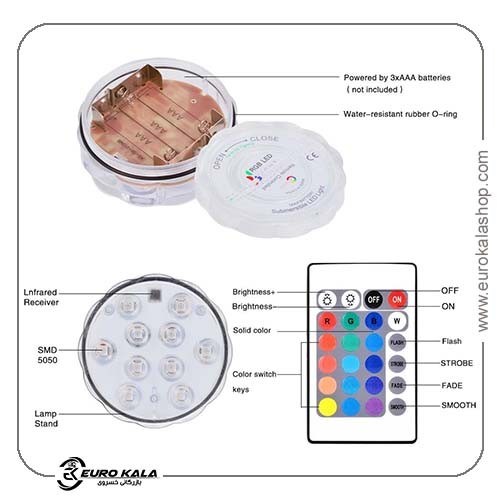 چراغهای زیرآبی Afoosoo Submersible LED Lights