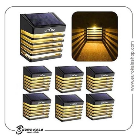 چراغ خورشیدی فضای باز LITOM با سنسور حرکتی و طراحی ضدآب