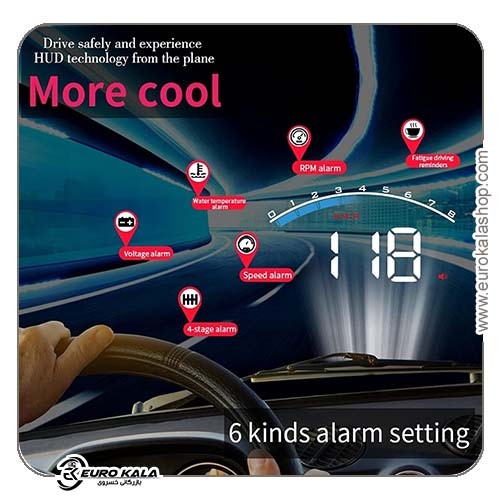 هدآپ دیسپلی خودرو مدل M6s HUD