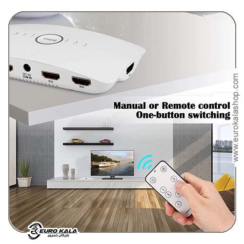 سوئیچ HDMI پنج پورت MYPIN مدل 5×1 HDMI Switcher