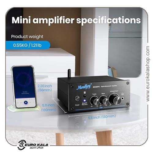آمپلیفایر Moukey MAMP4 Bluetooth Hi-Fi