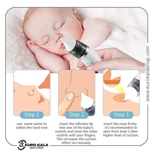 مکنده بینی برقی نوزاد hctaw با صفحه LED