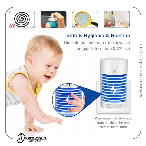 دستگاه حشره‌کش برقی نِکومی مدل Mosquito Killer با لامپ UV LED بسته 2عددی