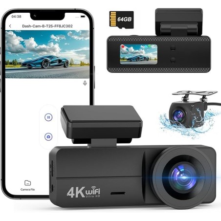 دوربین خودرو جلو و عقب 4K با WiFi برند B-T25 CHORTAU