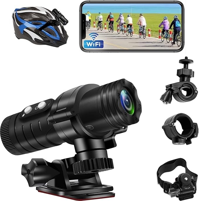 دوربین کلاه موتور TANGMI – WiFi Action Cam، کیفیت 1080P، زاویه دید 120درجه