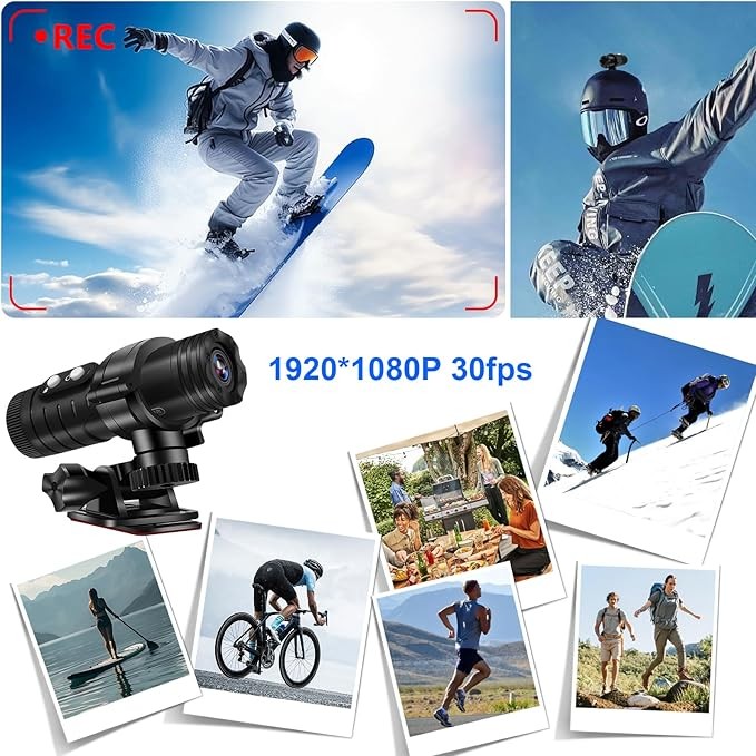 دوربین کلاه موتور TANGMI – WiFi Action Cam، کیفیت 1080P، زاویه دید 120درجه