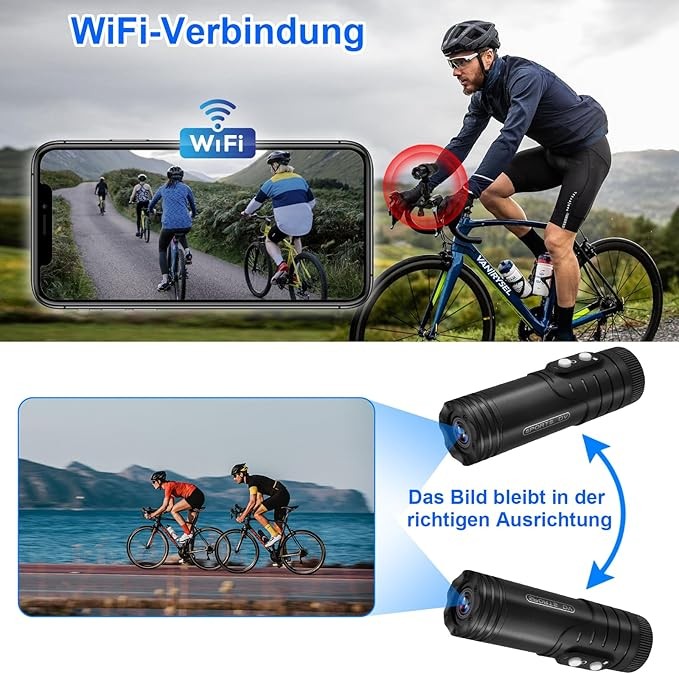 دوربین کلاه موتور TANGMI – WiFi Action Cam، کیفیت 1080P، زاویه دید 120درجه