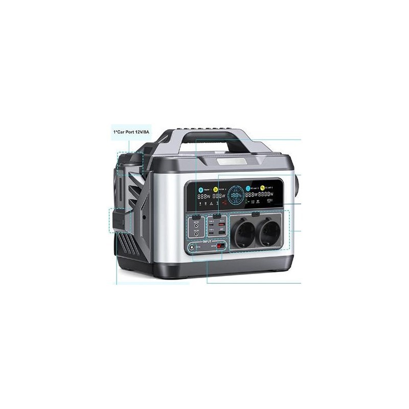 پاور استیشن قابل حمل POLAR M1200L – توان 1120W و خروجی 2400W